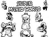 coloriage mario world